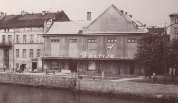Kulūros paveldo departamento nuotr./Pokarinis buvusio „Baltijos“ kino teatro vaizdas