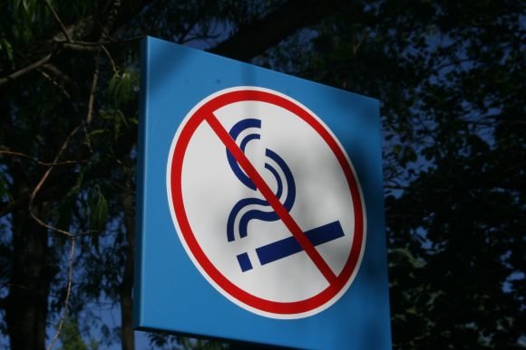 J.Andriejauskaitės nuotr./Rūkymą draudžiantis ženklas