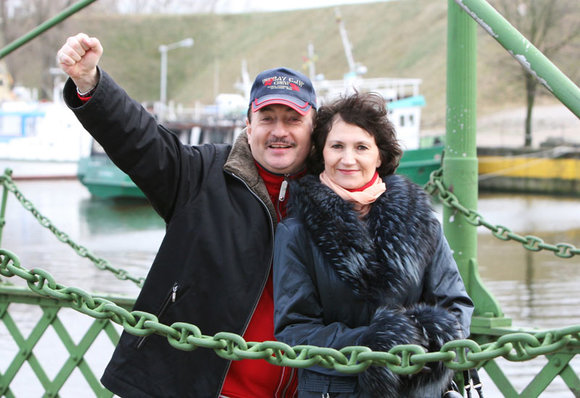L.Karaliaus nuotr./Simonas Donskovas su žmona Irena