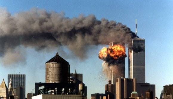 „Reuters“/„Scanpix“ nuotr./Pasaulio prekybos centras 2001 metais rugsėjo 11 dieną