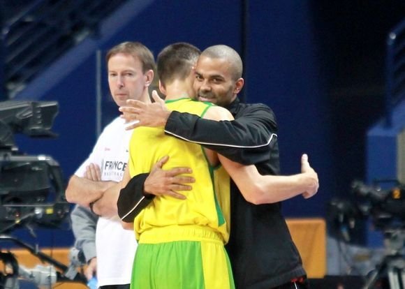 Irmanto Gelūno/15min.lt nuotr./„Eurobasket 2011“ žvaigždės – T.Parkeris ir Š.Jasikevičius