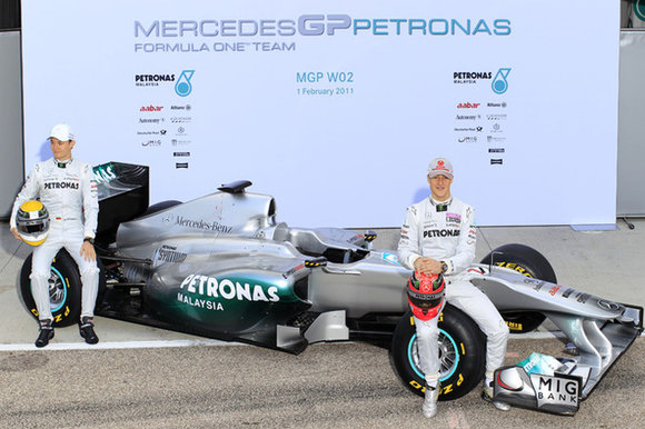 Komandos nuotr./„Mercedes“ 2011 metų sezono bolidas