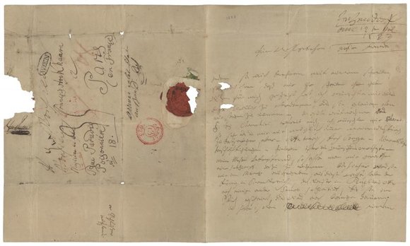 „Reuters“/„Scanpix“ nuotr./Ludwigo van Beethoveno laiškas, rašytas 1823 metais