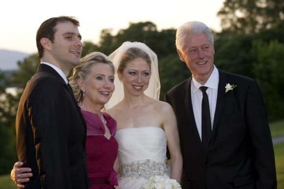 „Reuters“/„Scanpix“ nuotr./Chelsea Clinton ištekėjo už Marco Mezvinsky