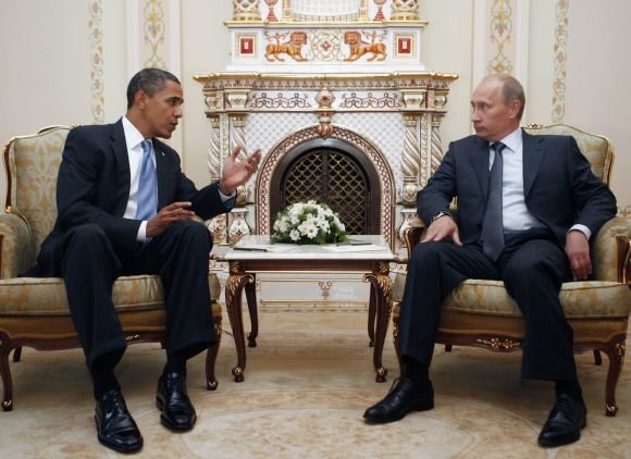 „Reuters“/„Scanpix“ nuotr./Istoriniai Obamos pusryčiai su Putinu