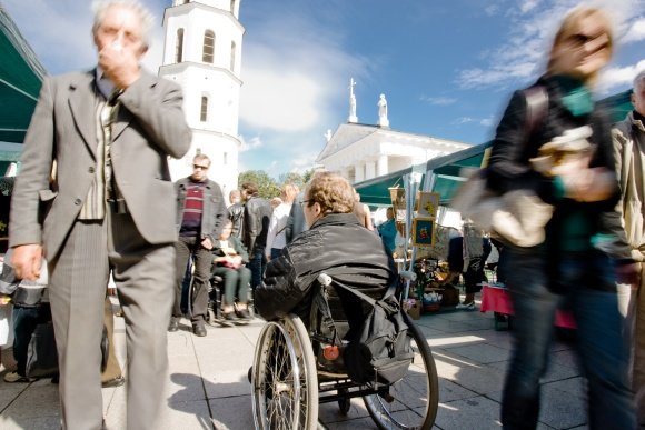 BFL/S.Žiūros nuotr./Vilnius nėra draugiškas miestas neįgaliesiems.