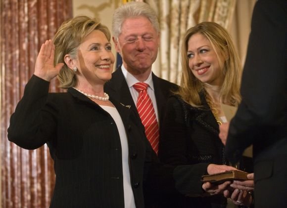 AFP/„Scanpix“ nuotr./Clintonų šeima