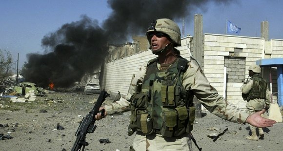 „Reuters“/„Scanpix“ nuotr./JAV karys Bagdade 2003 metų rugpjūčio 19 dieną