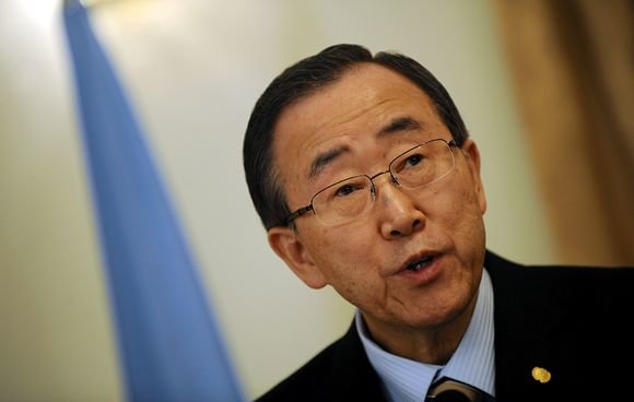 AFP/„Scanpix“ nuotr./Jungtinių Tautų (JT) generalinis sekretorius Ban Ki-moonas