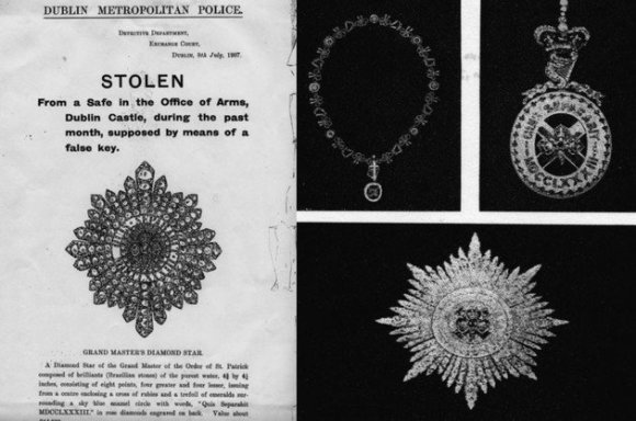 wikimedia/Dublino policijos pranešimas apie karūnos brangenybių vagystę, 1907 m.