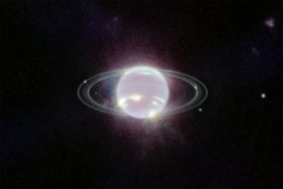 NASA/ESA/CSA/STScI nuotr./Neptūnas ir jo žiedai