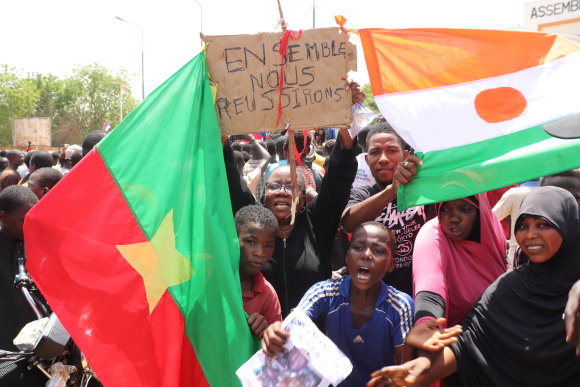 „DPA“/„Picture-Alliance“/„Scanpix“/Protestai Nigeryje