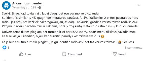 Ekrano nuotrauka/„Facebook“ grupės įrašas