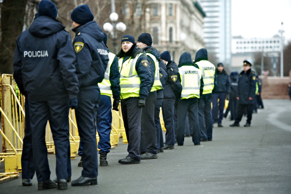 AFP/„Scanpix“ nuotr./Latvijos policija