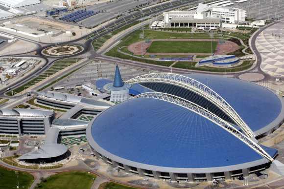 worldaquatics-doha2024.com nuotr./„Aspire Dome“ sporto kompleksas, kuriame vyks plaukimo varžybos