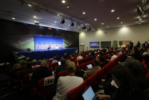 UEFA nuotr./Spaudos konferencija prieš rungtynes