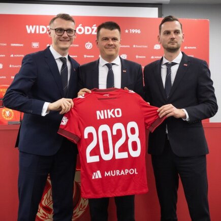 „Widzew“ nuotr./Mindaugas Nikoličius pradeda naują karjeros etapą