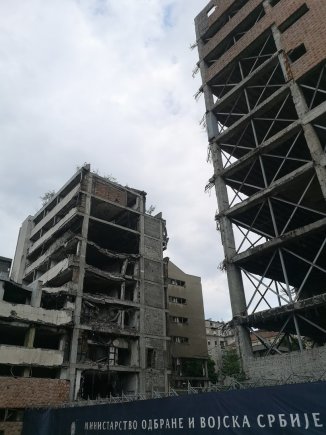 nuotr. Manto Krasnicko/Subombarduotas pastatas Belgrade