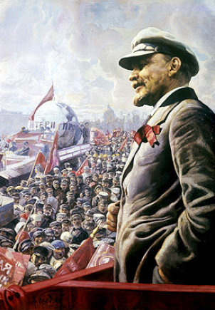 Isaako Brodskio paveikslas/Vladimiras Leninas 1920 m.