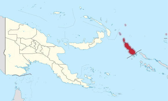 Wikimedia Commons pav./Buganvilis Papua ir Naujosios Gvinėjos žemėlapyje