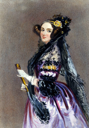 Wikimedia Commons pav./Ados Lovelace portretas, nutapytas 1838 m. Alfredo Edwardo Chalono