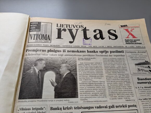 1996 m. sausio 3 d.  „Lietuvos rytas“