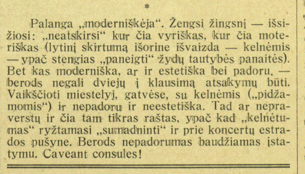 epaveldas.lt /Straipsnis tarpukario laikraštyje „Palangos pajūris“