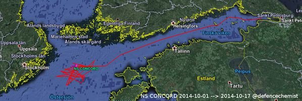 NS Concord suka ratus Baltijos jūroje
