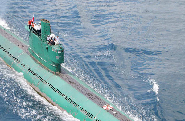 „Naval Encyclopedia“ nuotr./Šiaurės Korėjos povandeninis laivas