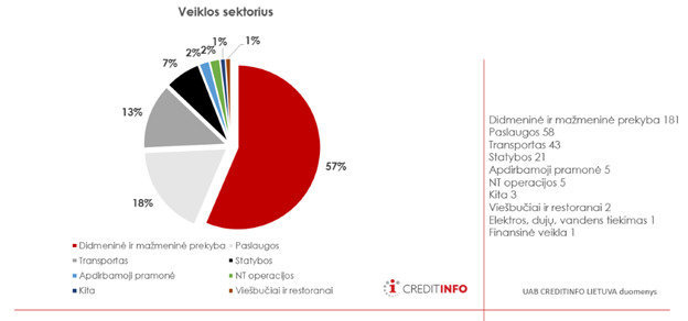 „Creditinfo Lietuva“ nuotr./Veiklos sektorius