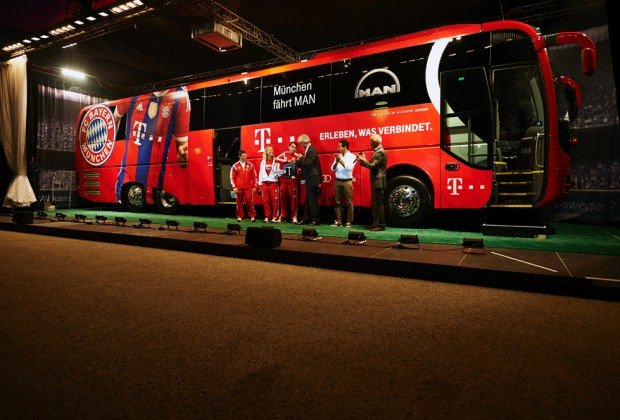 MAN nuotr./FC „Bayern“ autobusas MAN