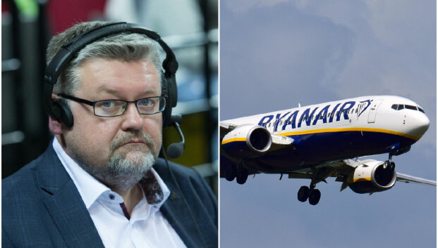 Vaido Čeponio skrydis su &bdquo;Ryanair&ldquo; virto drama: vienas keleivis bandė i&scaron;laužti avarinį i&scaron;ėjimą