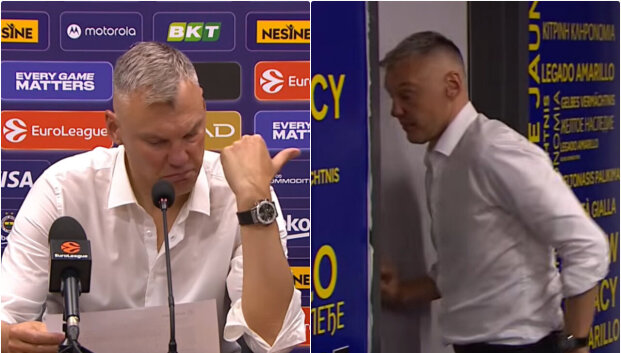 &bdquo;Nepagarbų&ldquo; klausimą i&scaron;girdęs &Scaron;aras i&scaron;rūko i&scaron; spaudos konferencijos