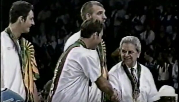 Konfliktai, namo i&scaron;siųsti žaidėjai, bet galiausiai &ndash; triumfas: Lietuvos krep&scaron;ininkų žygis 1996 m. Atlantos žaidynėse