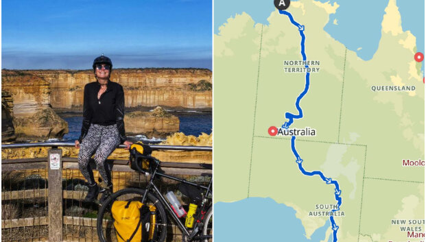 Monika Overlingytė dviračiu įveikė Australiją: per 3 mėnesius numynė įspūdingus 5780 km