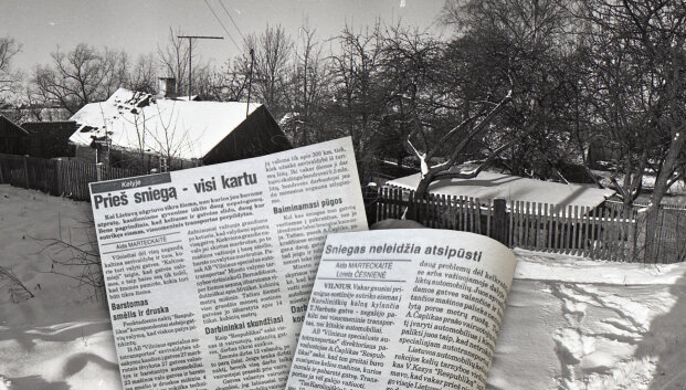 &bdquo;Tiek sniego nebuvo 105 metus&ldquo;: prie&scaron; 30 metų žiema Lietuvą talžė nesigailėdama