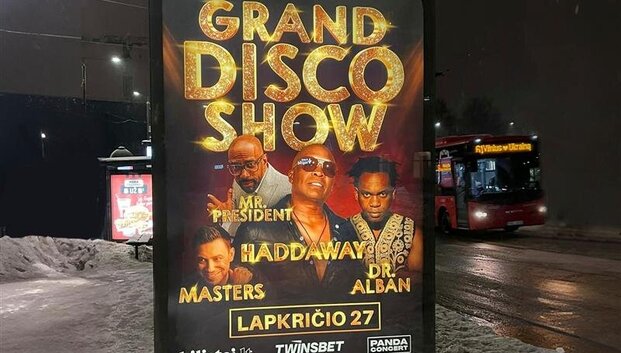 Vilniuje rengiamas &bdquo;Grand Disco Show&ldquo; koncertas &ndash; su rusi&scaron;ku tvaiku: organizatoriai skuba keisti atlikėjus