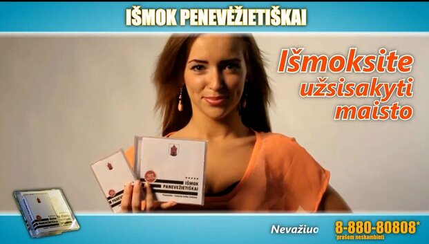 Tado Vidmanto sukurtoje reklamoje &bdquo;I&scaron;mok panevėžieti&scaron;kai!&ldquo; suvaidino ir Monika &Scaron;alčiūtė