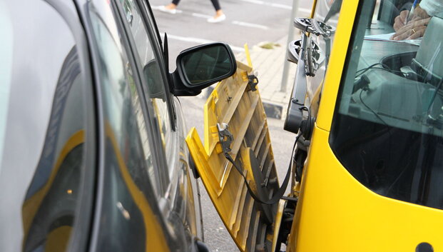 Kaune susidūrė du autobusai, nukentėjo du žmonės