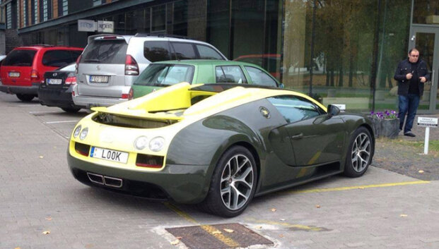 Vilniaus gatvėse pastebėtas &bdquo;Bugatti Veyron Grand Sport Vitesse&ldquo; &ndash; bendrovės &bdquo;Myano nuoma&ldquo; egzoti&scaron;kų automobilių kolekcijos dalis