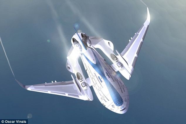 Oskaro Vinalso nuotr./Ateities lėktuvas „Sky Whale“