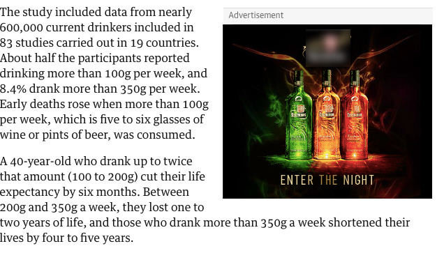 Alkoholio reklama užsienio tinklalapiuose