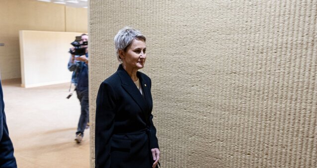 Nida Grunskienė atvyko į susitikimą su Seimo pirmininku