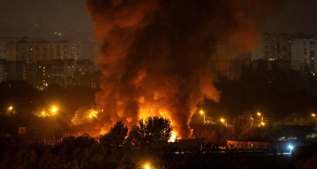 Rusijos smūgio Kyjive padariniai
