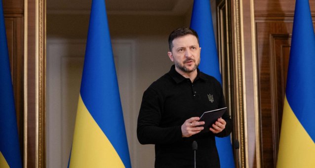 Volodymyras Zelenskis / TETIANA DZHAFAROVA / AFP