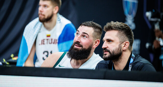 Jonas Valančiūnas ir Linas Kleiza