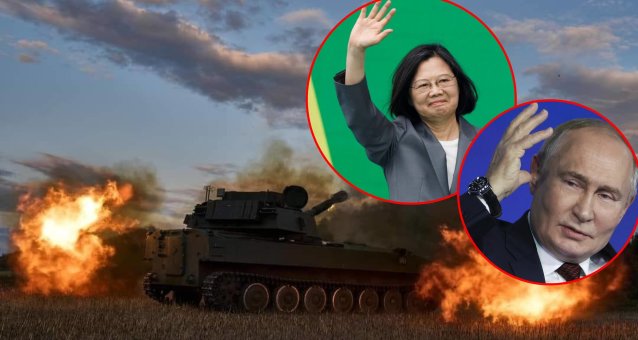 Tsai Ing-wen ir Vladimiras Putinas