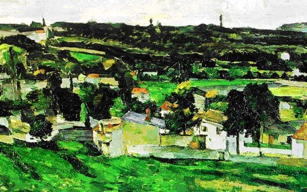 Paulio Cézanne'o „Auvers-sur-Oise“ peizažas