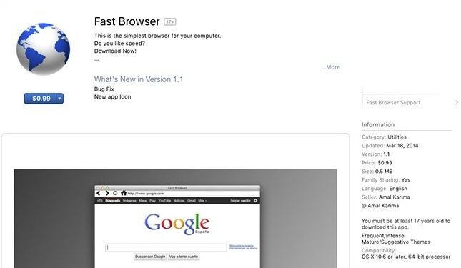 „Apple“ iliustr./Kuo „Fast Browser“ už dolerį gali būti patrauklesnis už nemokamą „Chrome“?