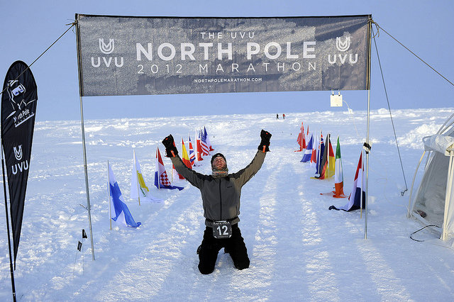 fightinnerweak.com nuotr./Šiaurės ašigalio maratonas (North Pole Marathon)